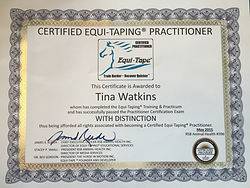 Inhand Equine Therapy - tina certificate (28)